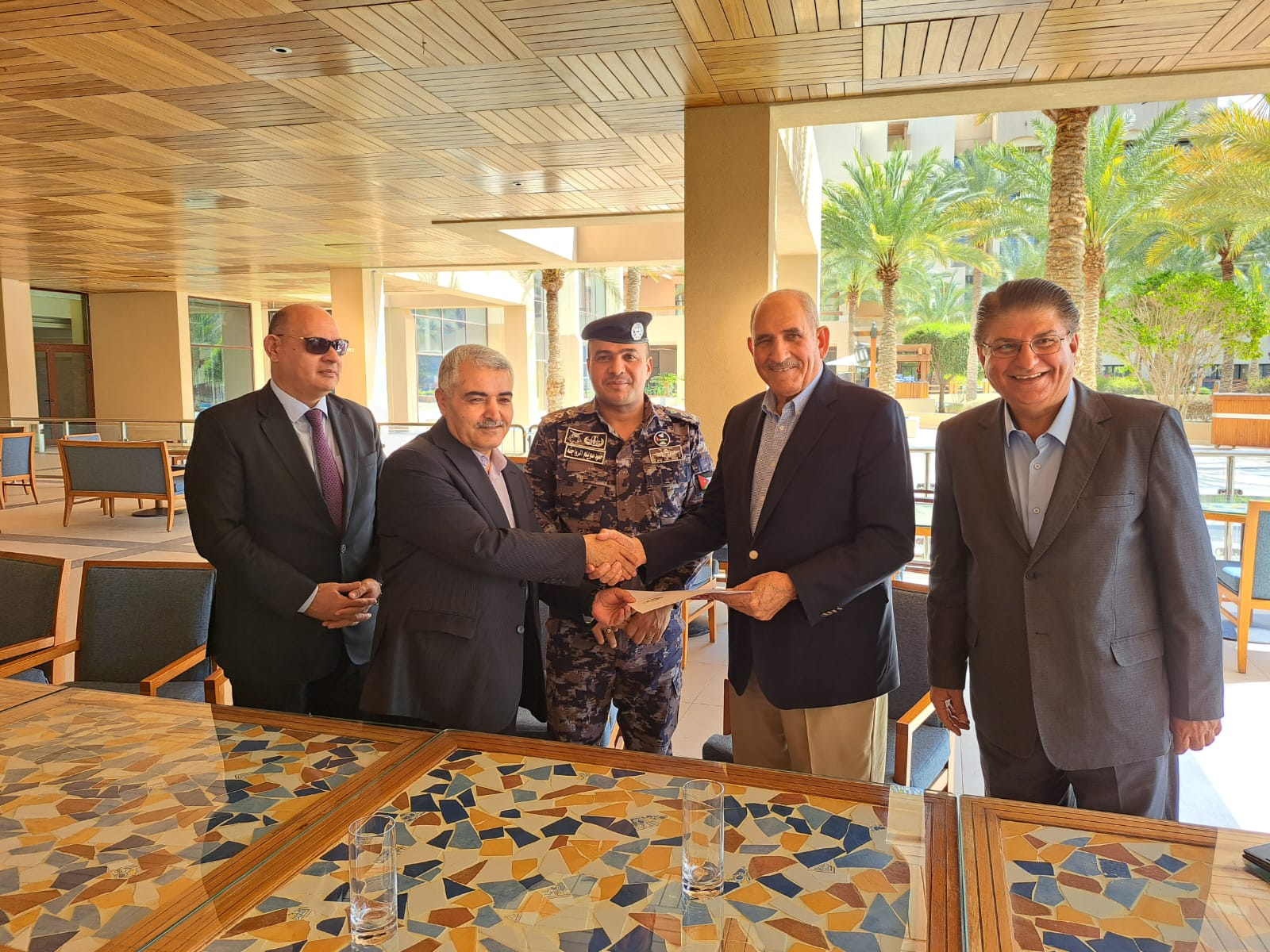 800,000 dinars from 'Jordan Phosphate Mines Company' to contribute to the establishment of an advanced Civil Defense Center in the industrial area of Aqaba.